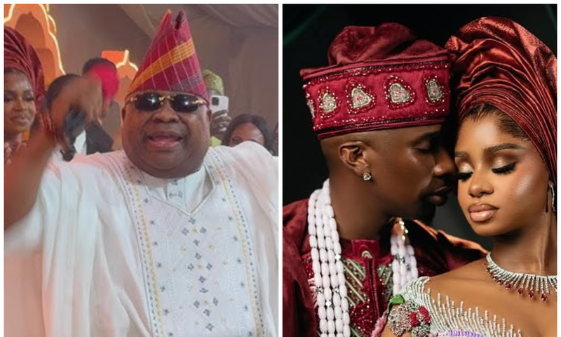 Gov. Adeleke dances, sings for Priscilla Ojo & husband