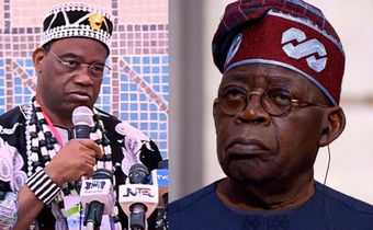 President Bola Tinubu and the Tor Tiv of Benue State, James Ayatse.