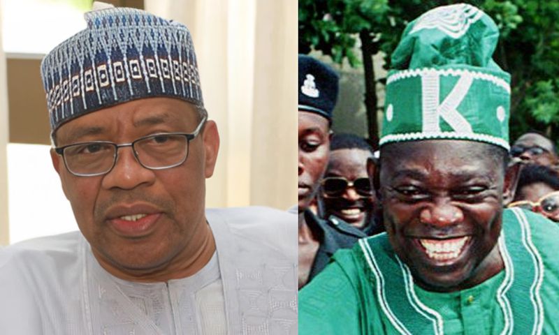 L-R: Former military Head of State, General Ibrahim Badamasi Babangida (IBB), and late Chief Moshood Kashimawo Olawale (MKO) Abiola, winner of the June 12, 1993, presidential election. [Getty Images/X]