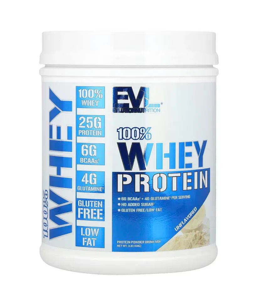 EVL 100% Whey Protein Low Fat (Unflavored)