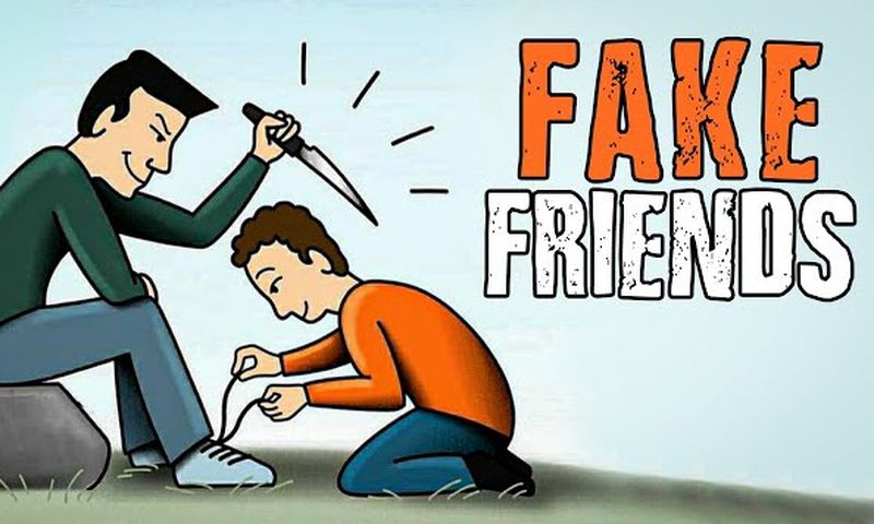 True friends stab you in the front, fake ones stab you in the back." [YouTube]