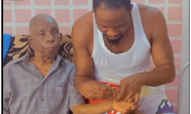 Jnr Pope’s Father, Ozor Luke Odonwodo, passes away a year after actor’s tragic death [Instagram/@qutejay]