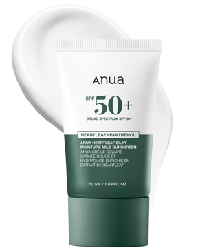 ANUA Heartleaf Silky Moisture Mild Sunscreen