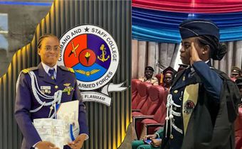 Nigeria’s 1st female fighter pilot bags top honours at Ghana military college