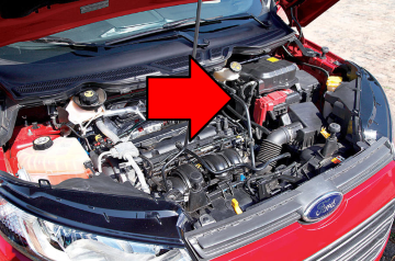 Open the bonnet and locate the batteries [AutoTrader]