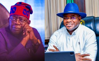 President Bola Tinubu and former Kogi State governor, Yahaya Bello. [Getty Images]