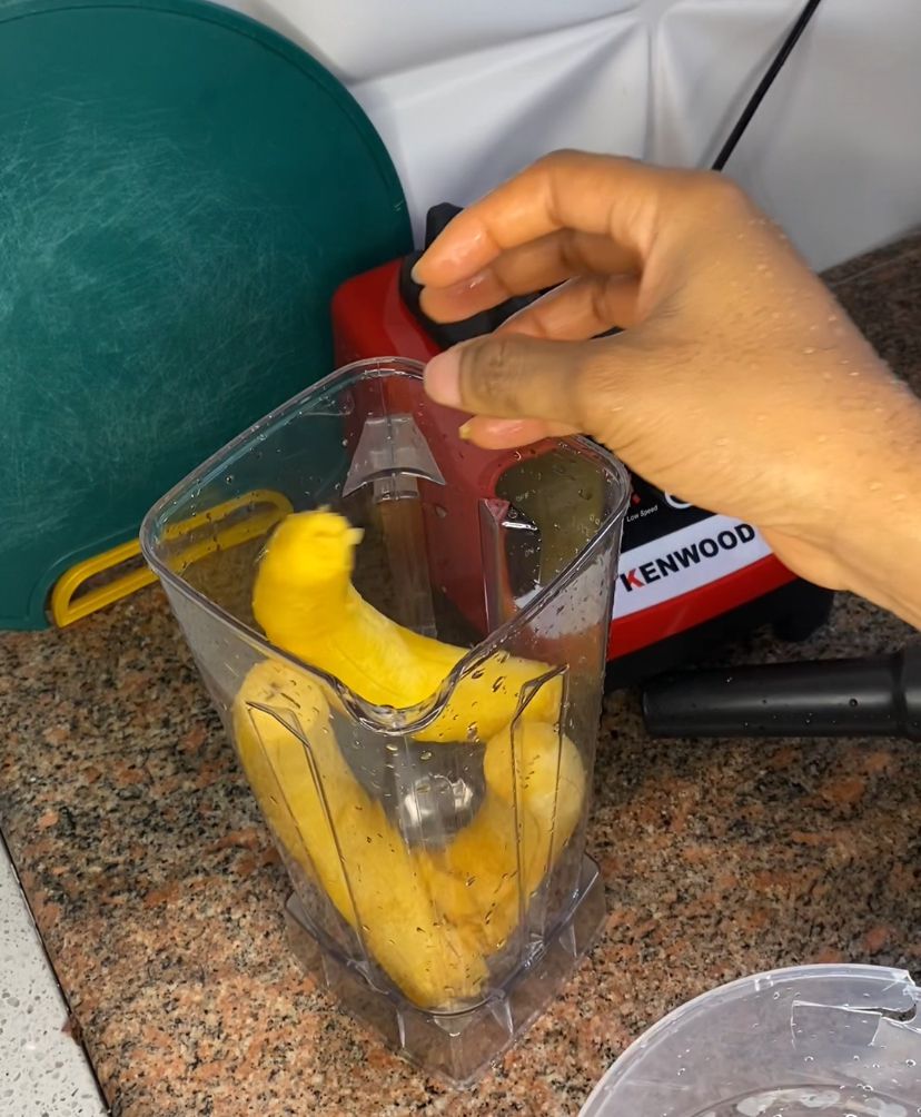 Blend the plantain to perfection [AfricanFoodies]