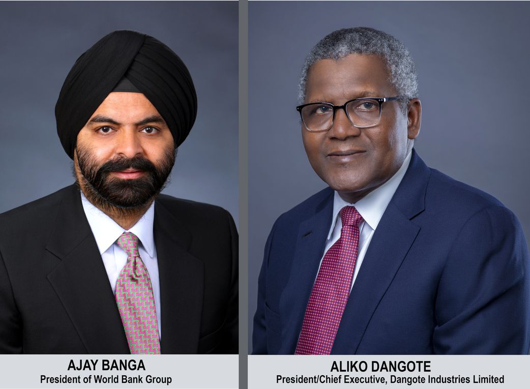 World Bank Group President Ajay Banga and Aliko Dangote