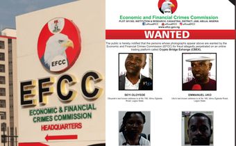EFCC releases photos of 4 wanted CBEX crypto scam suspects