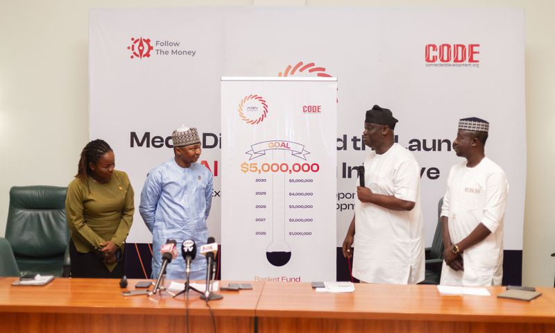The launched of the $5 million media grant to empower Nigerian journalists in artificial intelligence (AI) reporting. [Facebook]