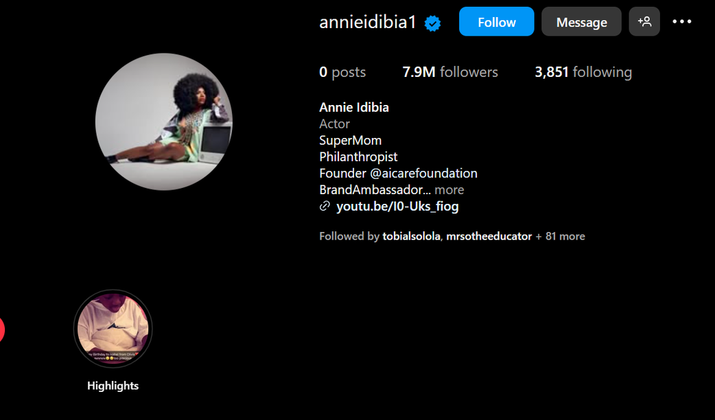 Annie Idibia returns to social media, deletes pictures amid separation