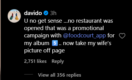 Actress apologises to her 'king’ Davido over recent comments about Chioma