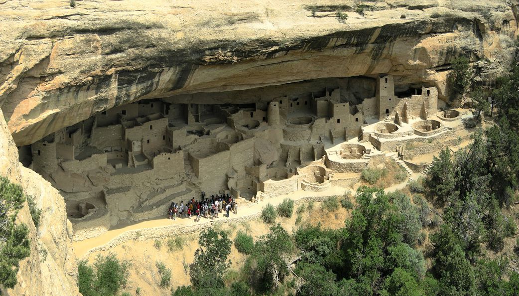 The cliff dwellings of Mesa Verde [Wikipedia]