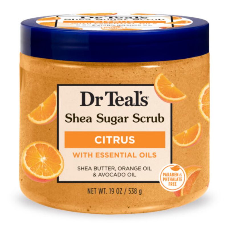 Dr Teal’s Shea Sugar Scrub with Citrus, Vitamin C & Essential Oils
