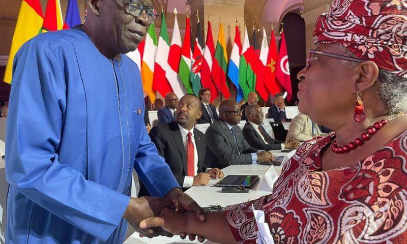 President Bola Tinubu and Ngozi Okonjo Iweala met in France in June 2023.
