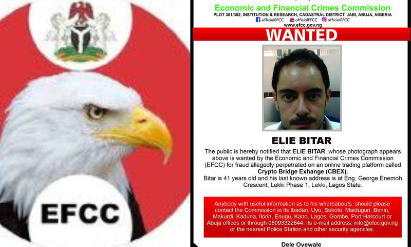 Foreigner declared wanted by EFCC over CBEX investment fraud