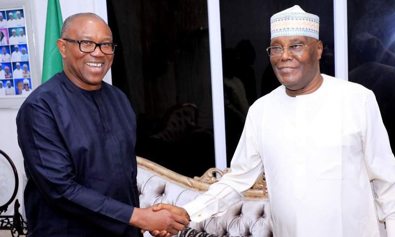 L-R: Atiku Abubakar and Peter Obi. [Facebook]