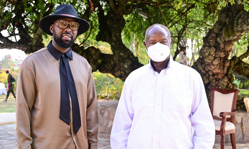 Eddy Kenzo met President Yoweri Museveni