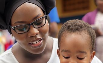 Faridah Nakazibwe with her son