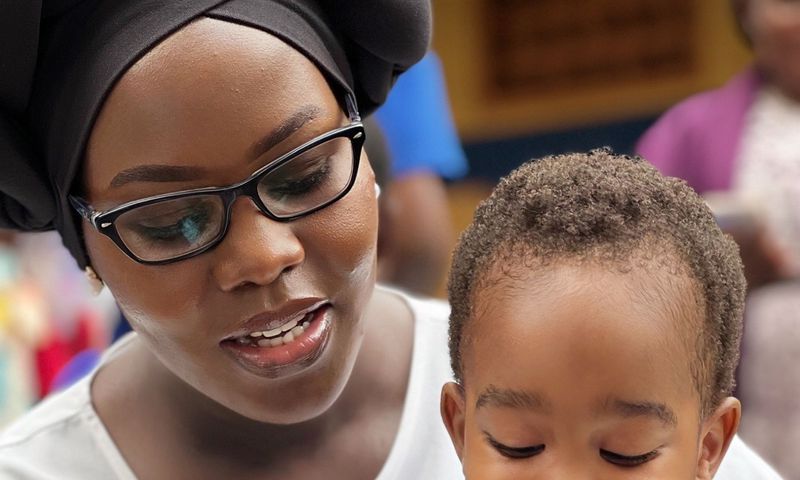 Faridah Nakazibwe with her son