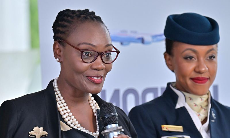 Ms. Jenifer Bamuturaki, the CEO of Uganda Airlines,