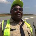Godfrey Kirumira at Kabalega International Airport