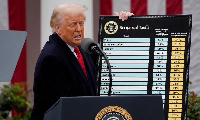 Donald Trump announced the new tariffs on Wednesday