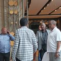 Friends of Sudhir Ruparelia gathered at Speke Resort to commiserate with the family (photo by Andrew Irumba)