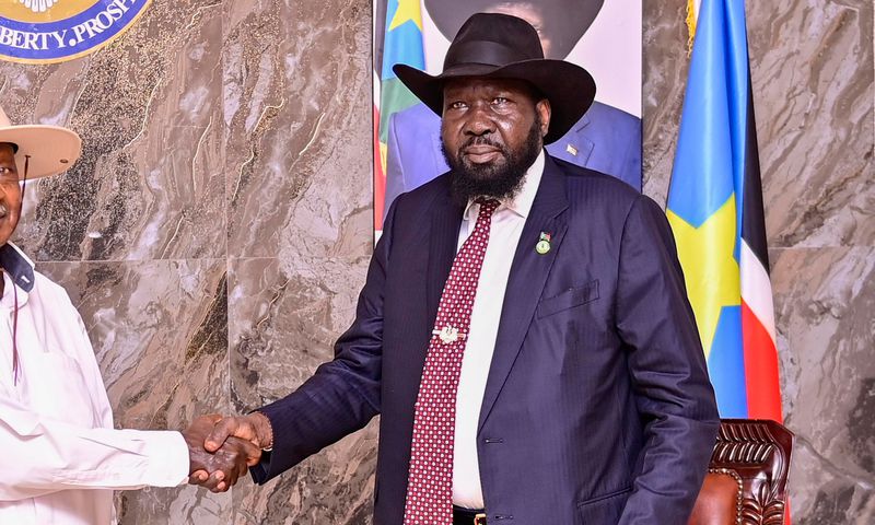 President Yoweri Museveni and his South Sudan counterpart Salva Kiir