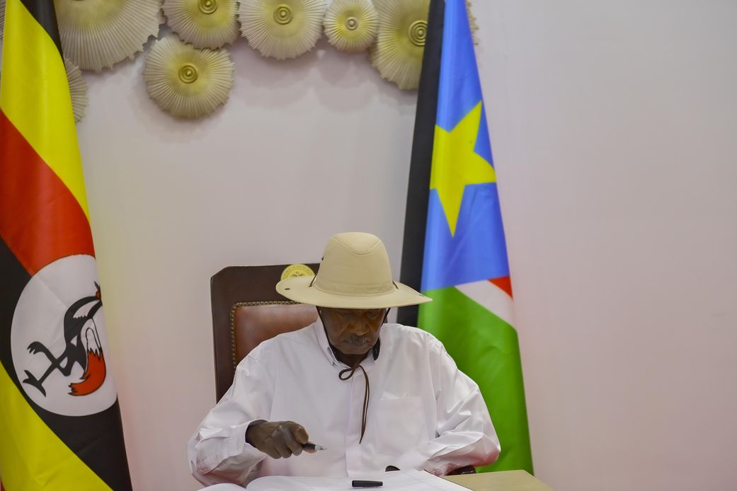 Museveni in South Sudan