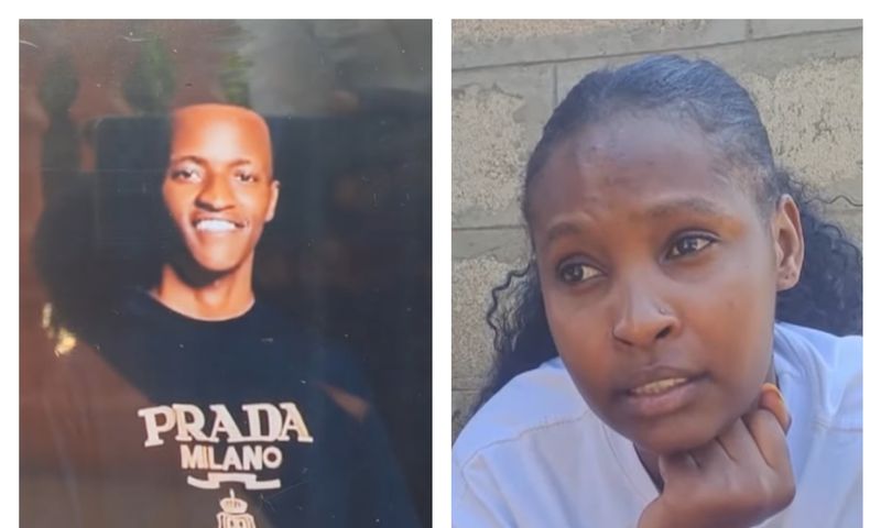 Pamela Mutesi (R) was arrested over teh deat of her boyfriend Frank Akankwasa Jr