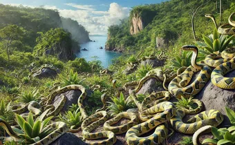 This is an island in Brazil infested with thousands of deadly snakes