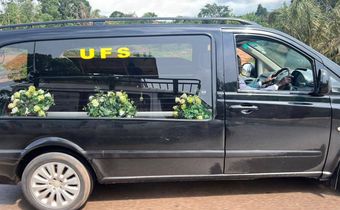 Cedric Babu 's body on arrival from Nairobi (courtesy photos)