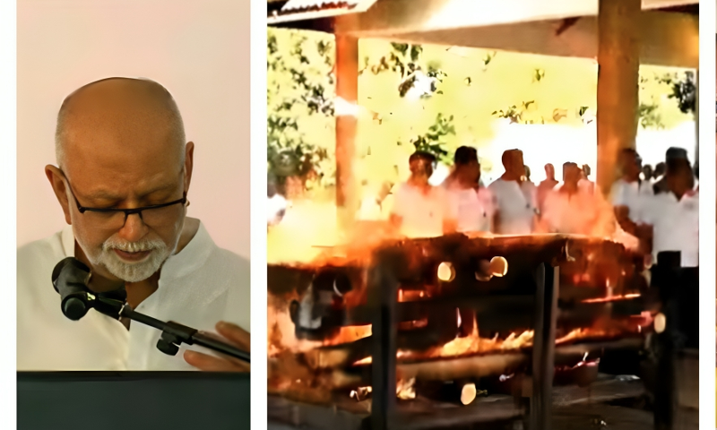 Sudhir Ruparelia paid glowing tribute to his son Rajiv at his cremation