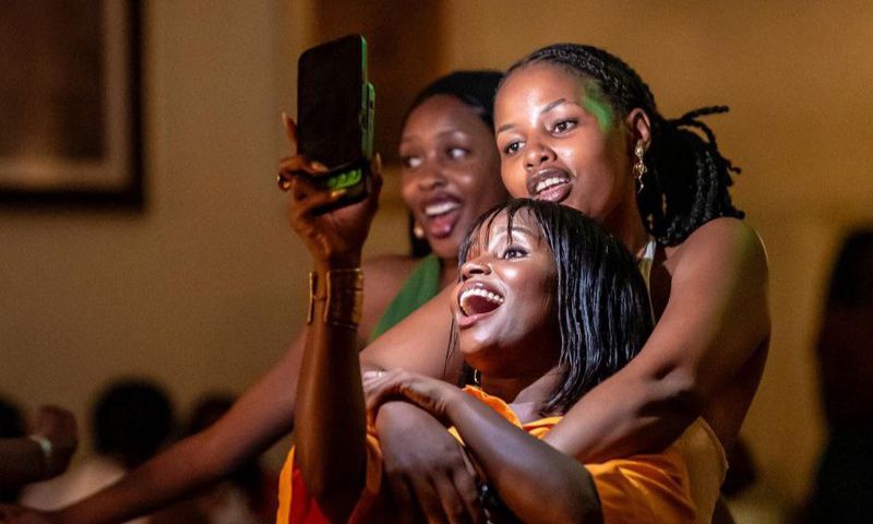 Ladies taking a selfie. Image credit: All Events Kampala.