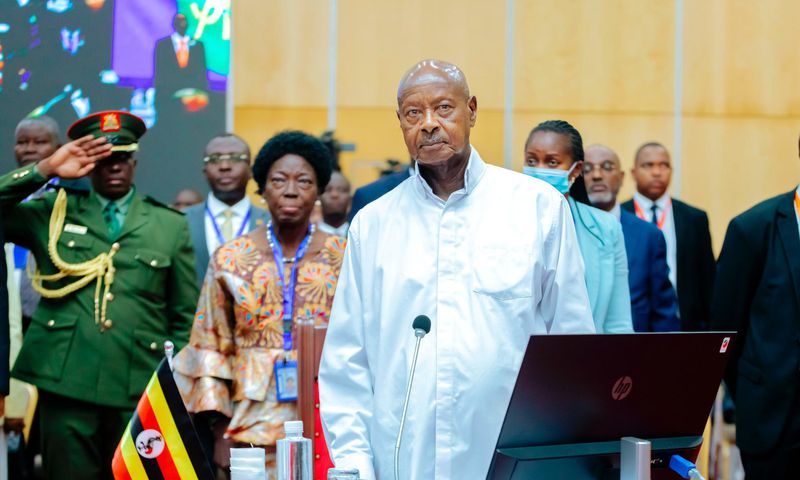 President Yoweri Museveni attending the summit