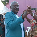 Sanyu Robinah with her husband Pascal Mweruka at the function