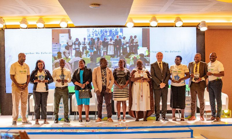 The awards went to human rights activists from Gulu (representing the northern region), Hoima (representing the western region), Tororo (representing the eastern region), and Buganda (representing the central region).