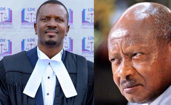 Hudu Hussein and President Museveni