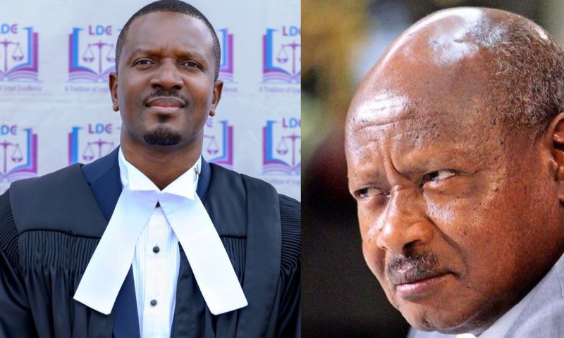 Hudu Hussein and President Museveni