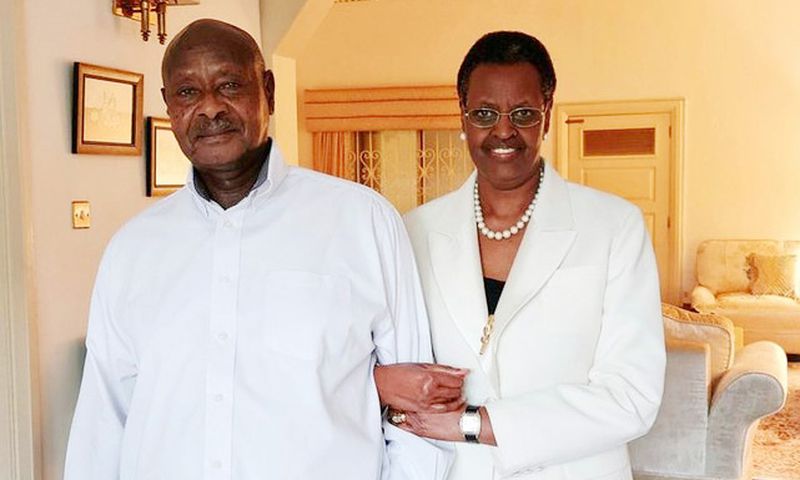 President Yoweri Museveni and his wife Janet