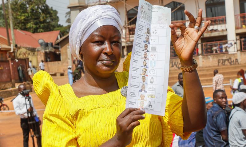 Faridah Nambi after casting her ballot