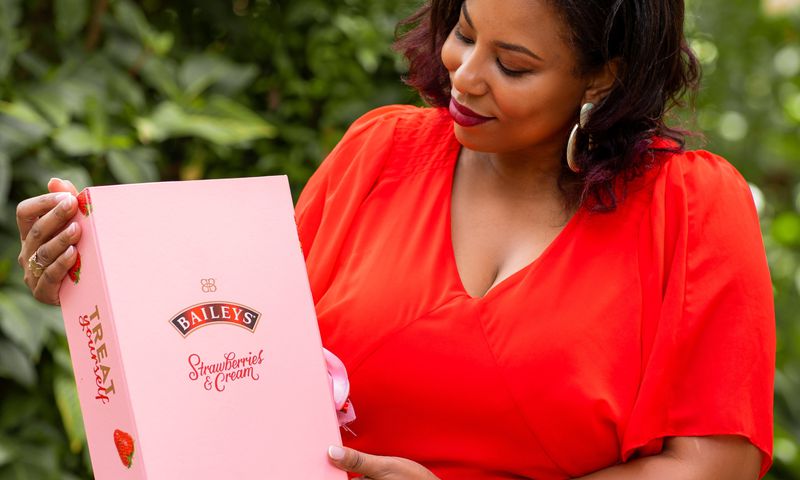 Crystal Newman received her treat