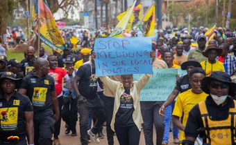 Police have blocked members of the Patriotic League of Uganda (PLU) from accessing the German Embassy in Kololo, Kampala.