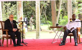 President Yoweri Museveni met with Algeria’s Minister of Agriculture and Rural Development, Youcef Cherfa.