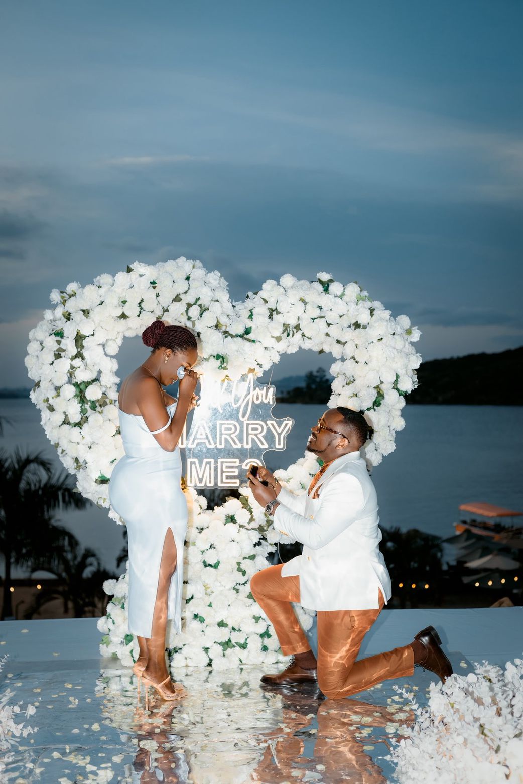 Ykee Benda popped the question