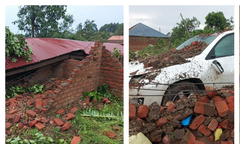 The damage left behind by the cyclone