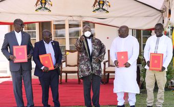 President Yoweri Museveni witnessed the high-level Tripartite meeting