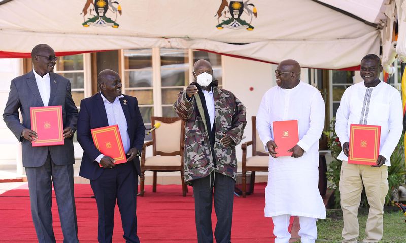President Yoweri Museveni witnessed the high-level Tripartite meeting