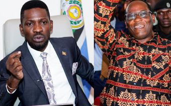 Bobi Wine and Mathias Mpuuga